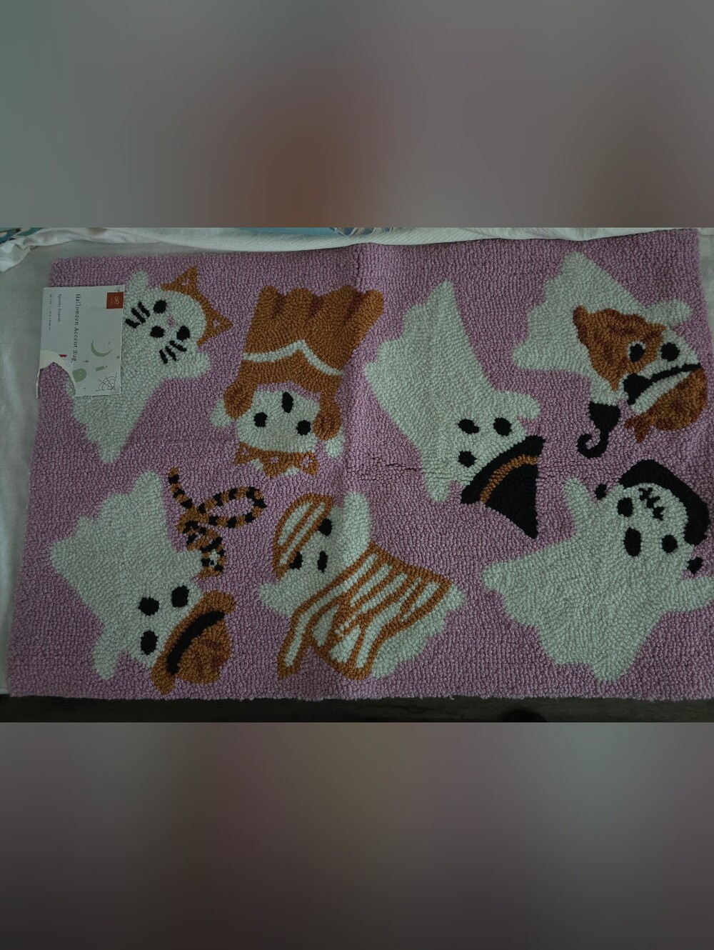 loloi halloween rug Pink Ghost Mat